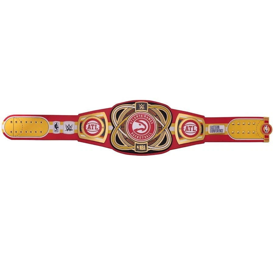 Atlanta Hawks NBA 2mm Championship Belt Gold Plated Real Leather