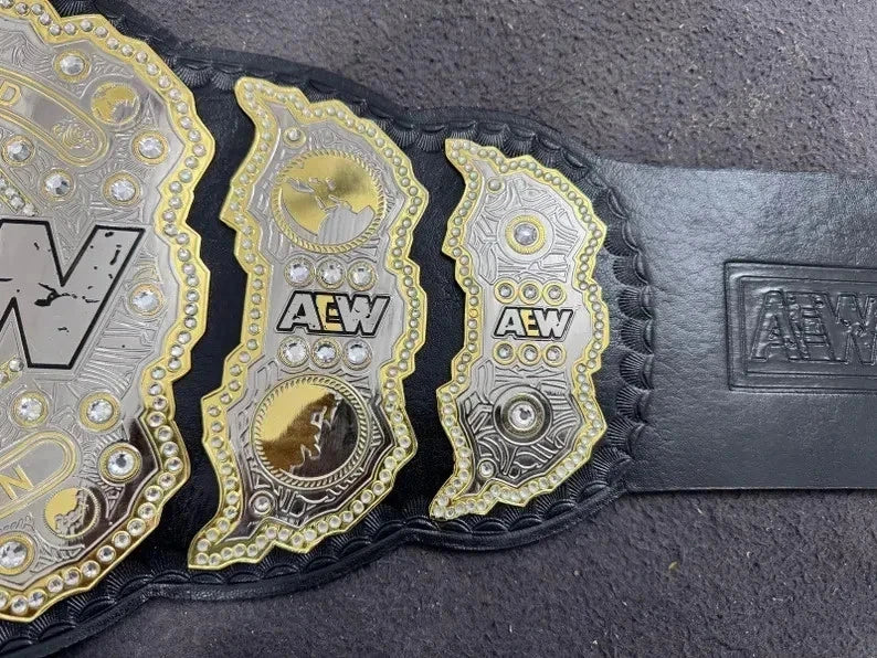 AEW World Wrestling Championship Title Adult Size Belts Heavyweight Belt 2MM