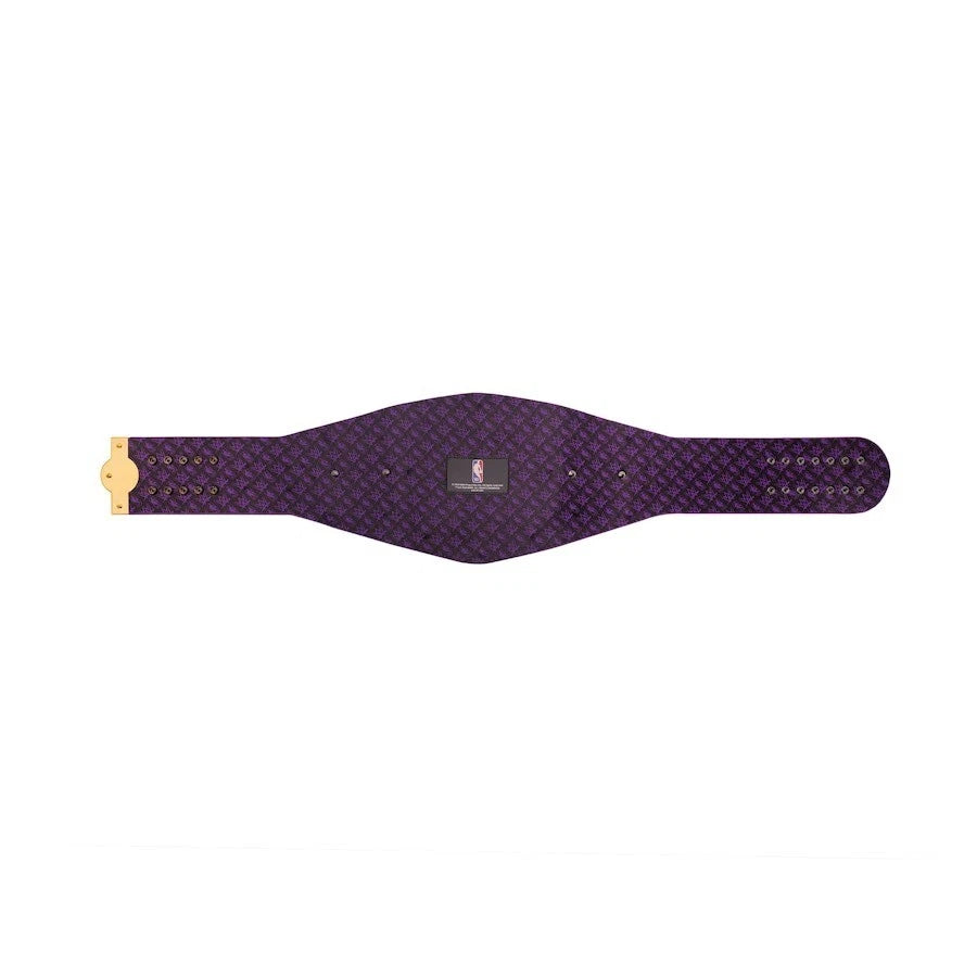 Sacramento Kings NBA 2mm Championship Belt Gold Plated Real Leather