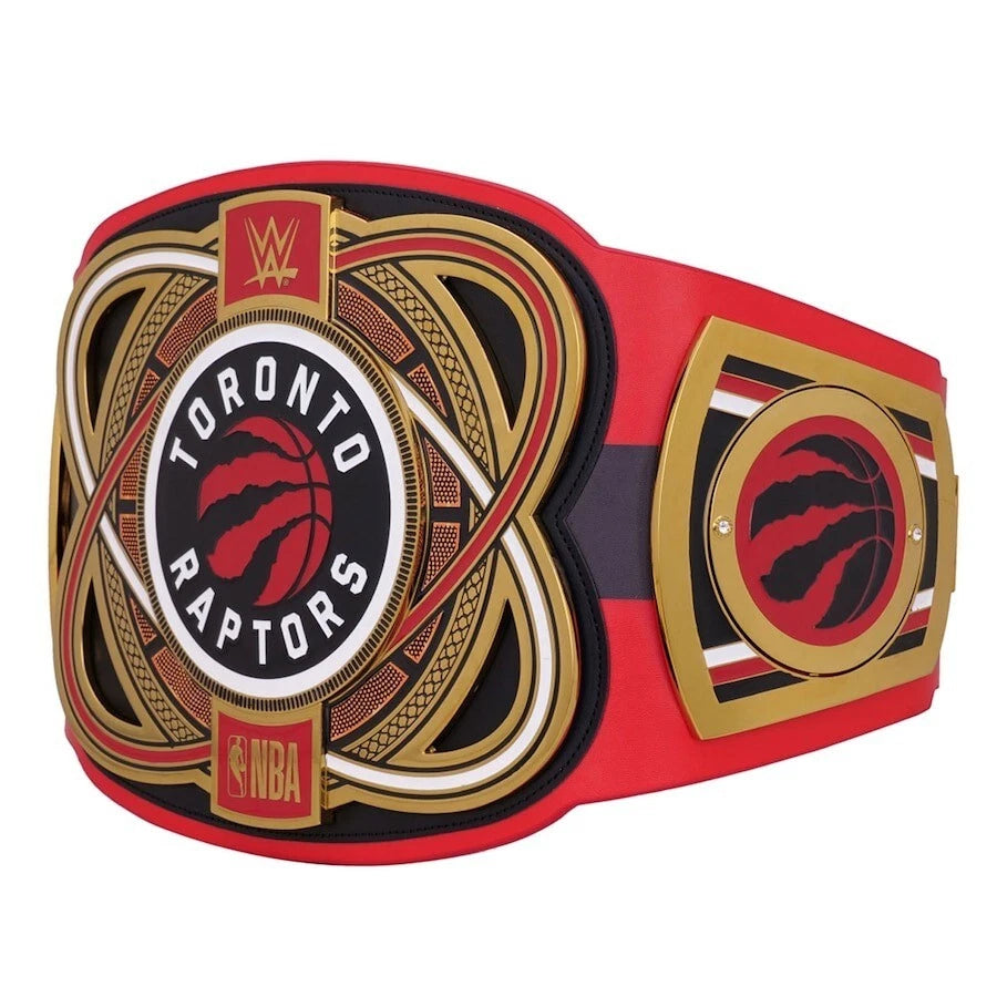 Toronto Raptors NBA 2mm Championship Belt Gold Plated Real Leather