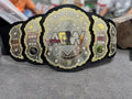 AEW World Wrestling Championship Title Adult Size Belts Heavyweight Belt 2MM - Free Shipping - Genuine Leather Strap - Brass Plates