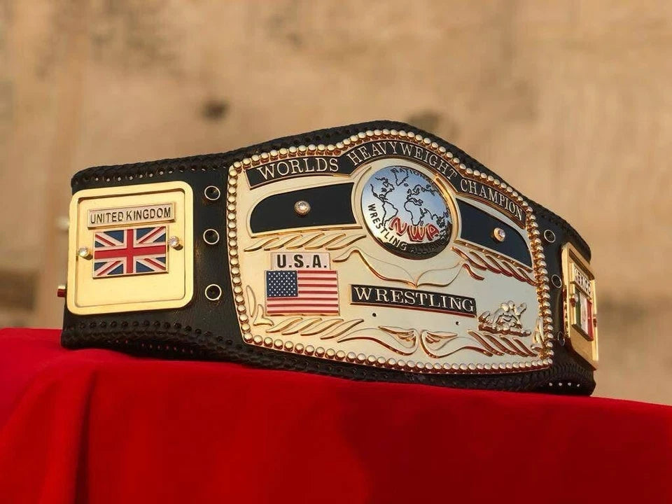 NWA Domed Globe Heavyweight Championship Belt,4mm Zinc,Cnc 3D Engraved