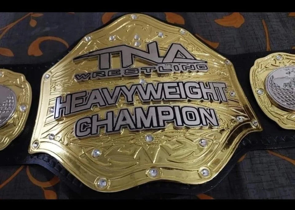 TNA NEW World Heavyweight Wrestling Championship Replica Belt 2mm Brass Adult