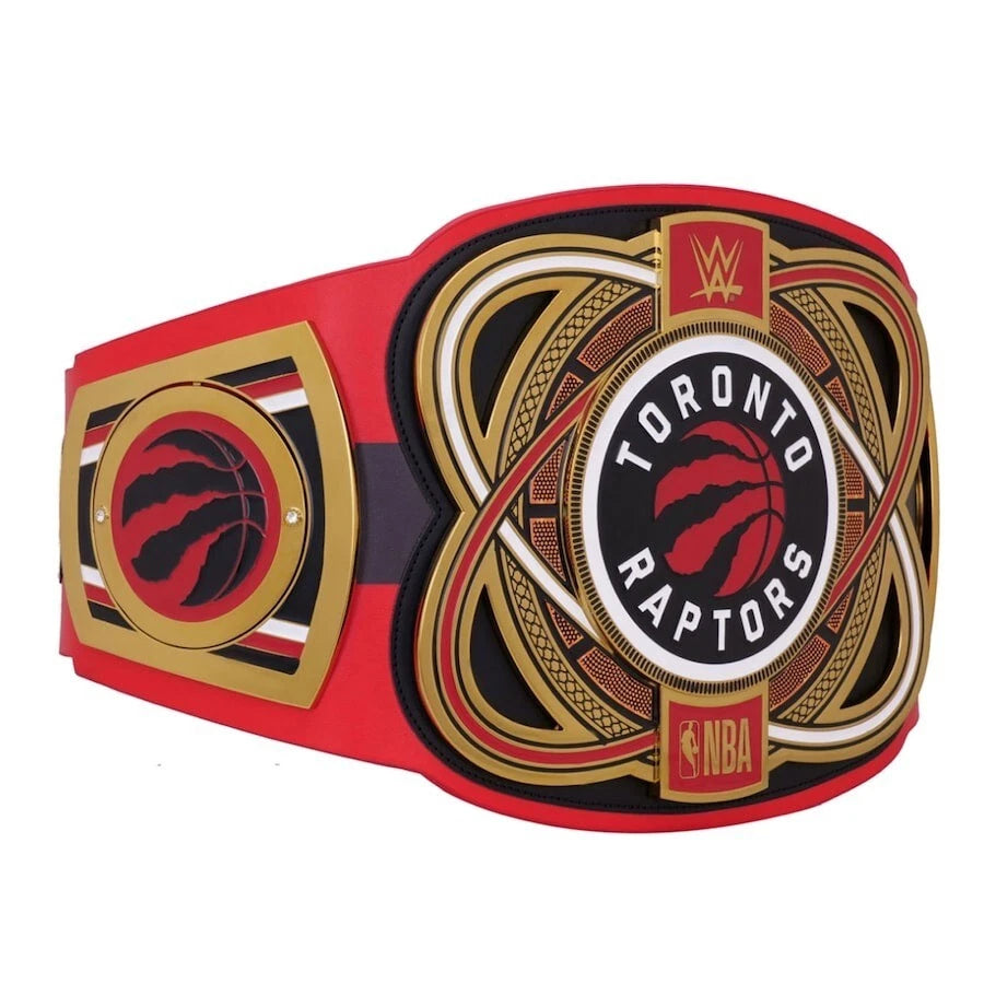 Toronto Raptors NBA 2mm Championship Belt Gold Plated Real Leather