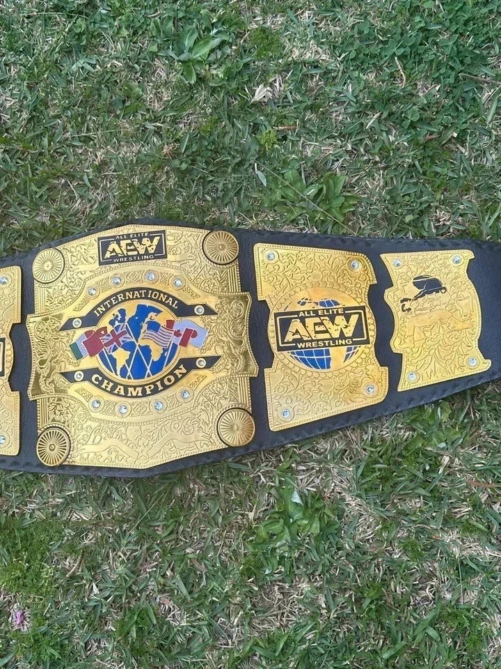 AEW All Elite Wrestling International Championship Belt Replica Brass 2mm