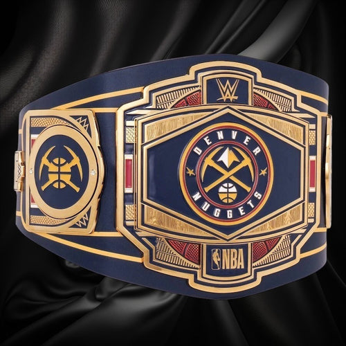 Denver Nuggets NBA mm Championship Belt Gold Plated Real Leather