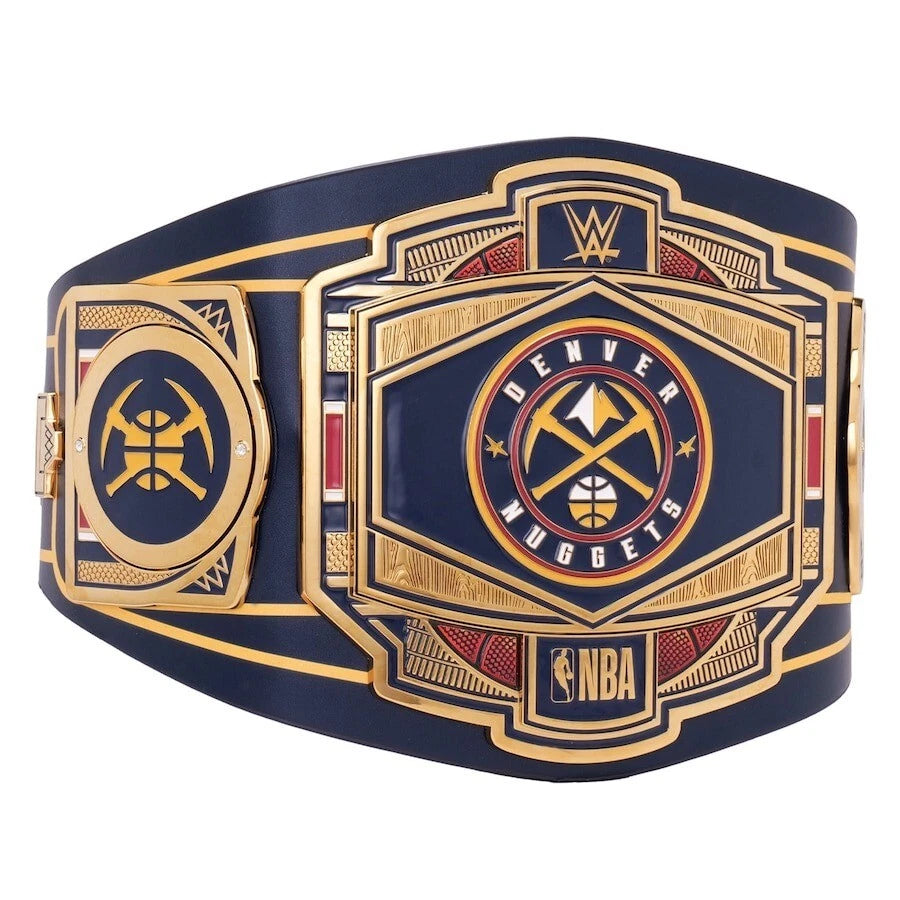 Denver Nuggets NBA mm Championship Belt Gold Plated Real Leather