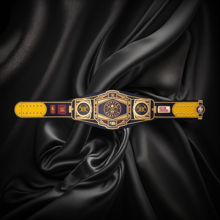 Denver Nuggets NBA mm Championship Belt Gold Plated Real Leather