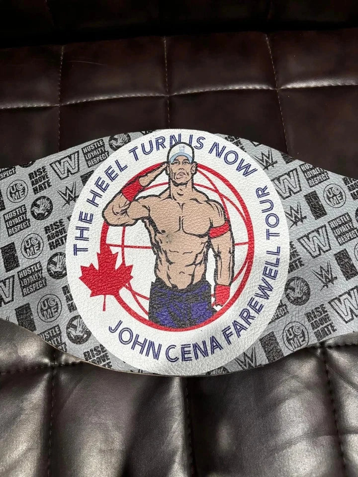 John Cena Farewell Tour SummerSlam 2025 Green Spinner Championship Replica Title