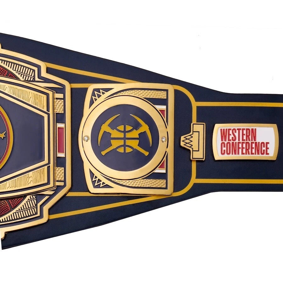Denver Nuggets NBA mm Championship Belt Gold Plated Real Leather