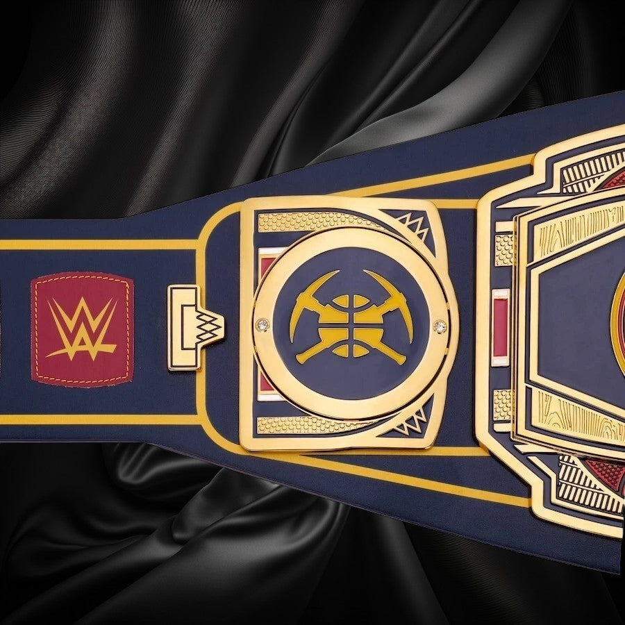Denver Nuggets NBA mm Championship Belt Gold Plated Real Leather