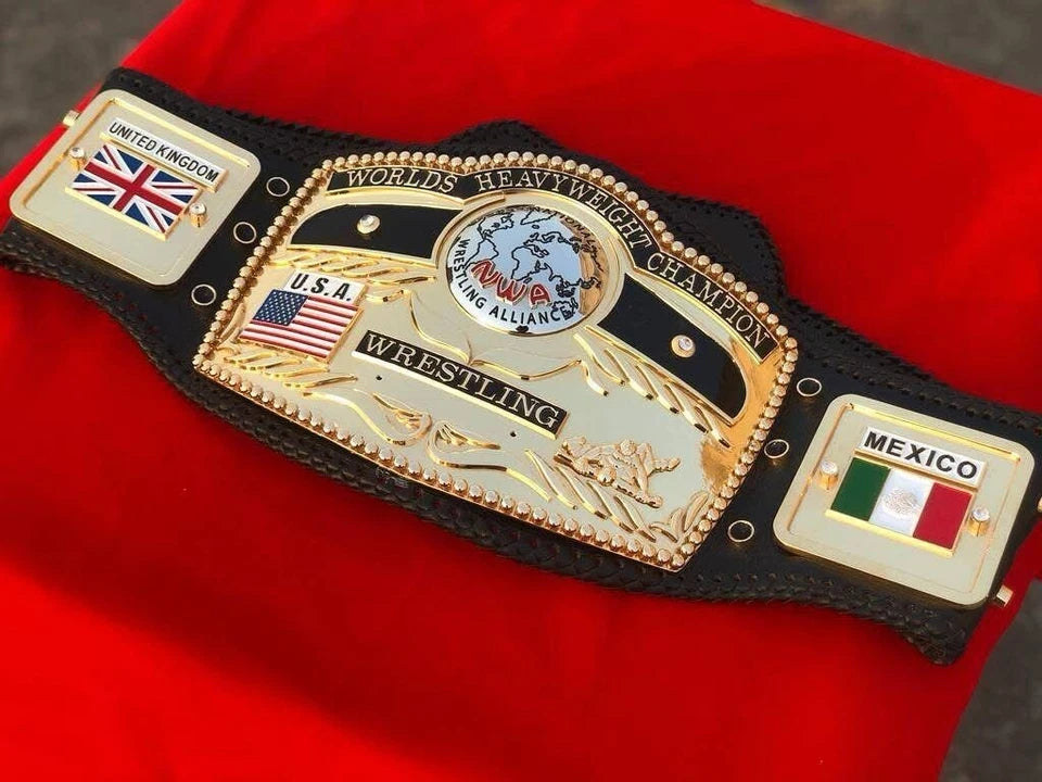 NWA Domed Globe Heavyweight Championship Belt,4mm Zinc,Cnc 3D Engraved