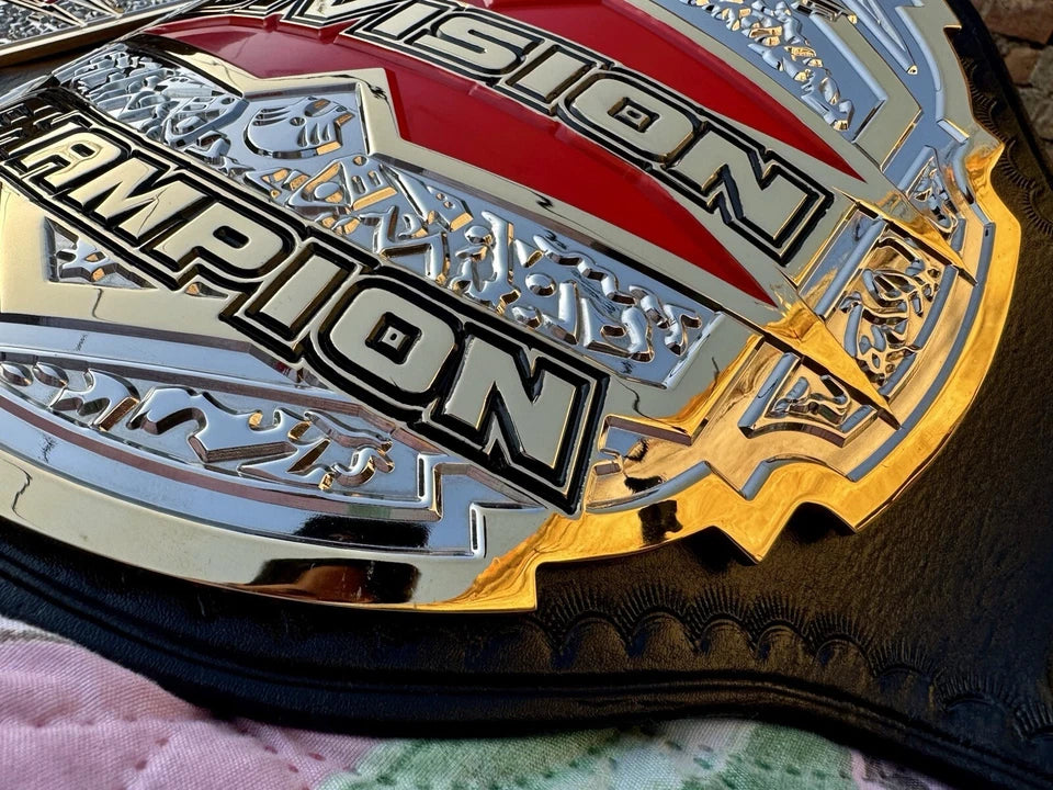 Premium CNC TNA X Division championship Belt,4mm Zinc,Hybrid HD. adult,24k Gold Plated