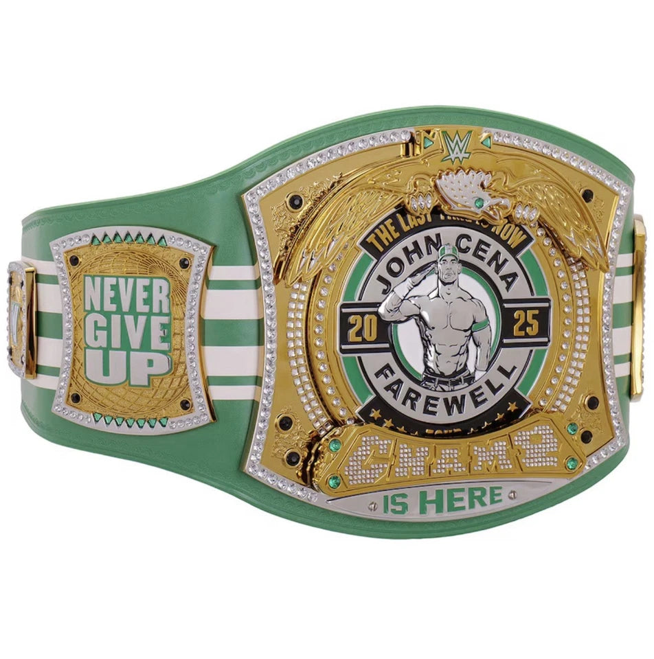 John Cena Farewell Tour 2025 Boston Spinner Championship Belt
