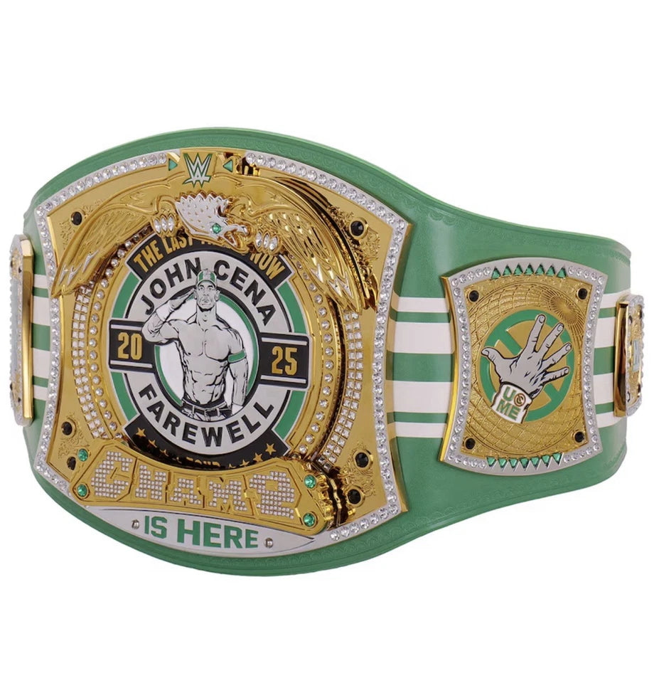 John Cena Farewell Tour 2025 Boston Spinner Championship Belt