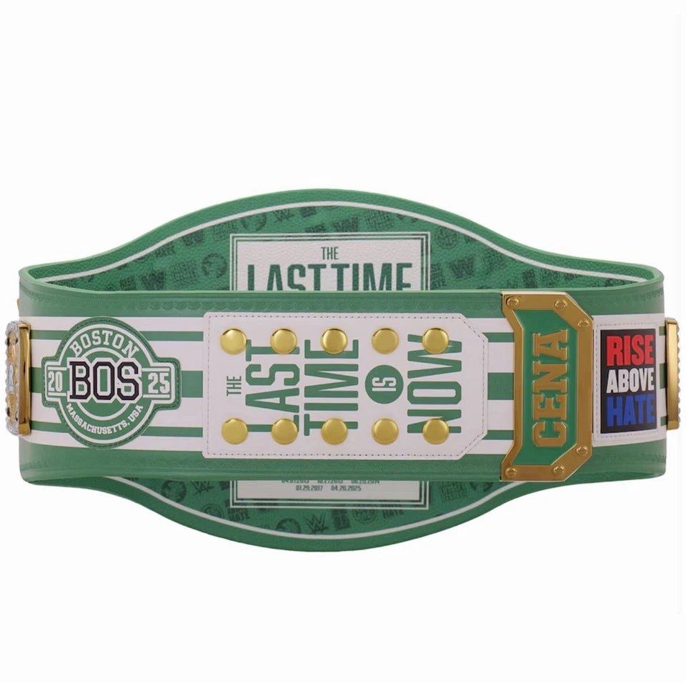 John Cena Farewell Tour 2025 Boston Spinner Championship Belt