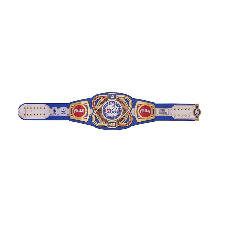 Philadelphia 76ers NBA 2mm Championship Belt Gold Plated Real Leather