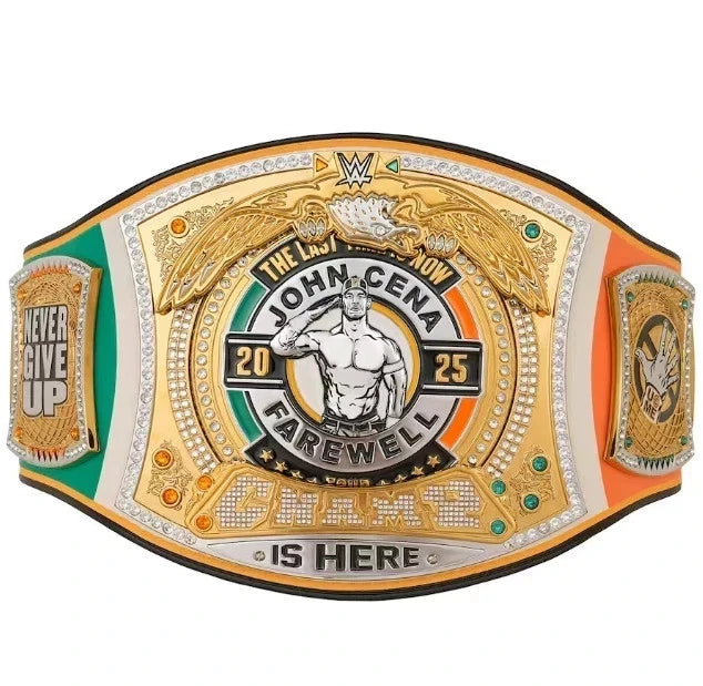John Cena Farewell Spinner 2025 Dublin Championship Belt Adult Replica 4MM