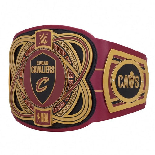 Cleveland Cavaliers NBA 2mm Championship Belt Gold Plated Real Leather
