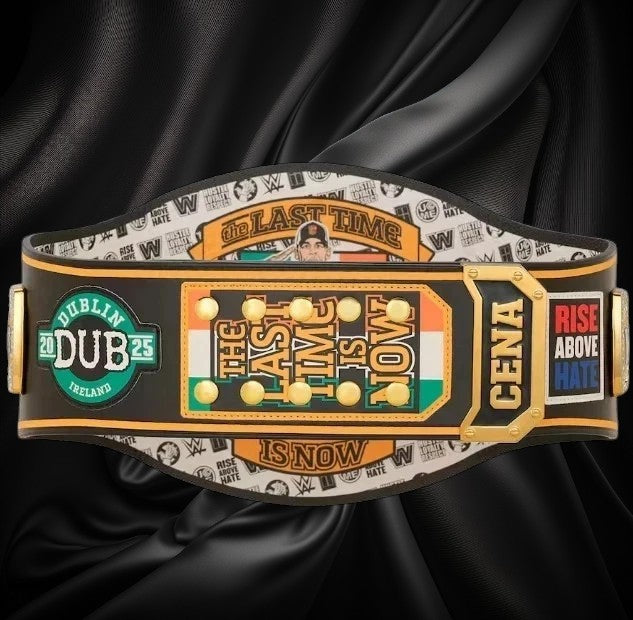 WWE John Cena Farewell Spinner 2025 Dublin Championship Belt Adult Replica 4MM