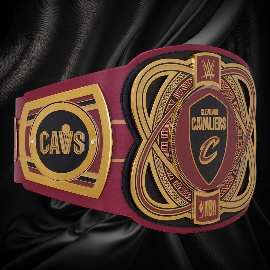 Belt with Cleveland Cavaliers logo and NBA branding on a white background