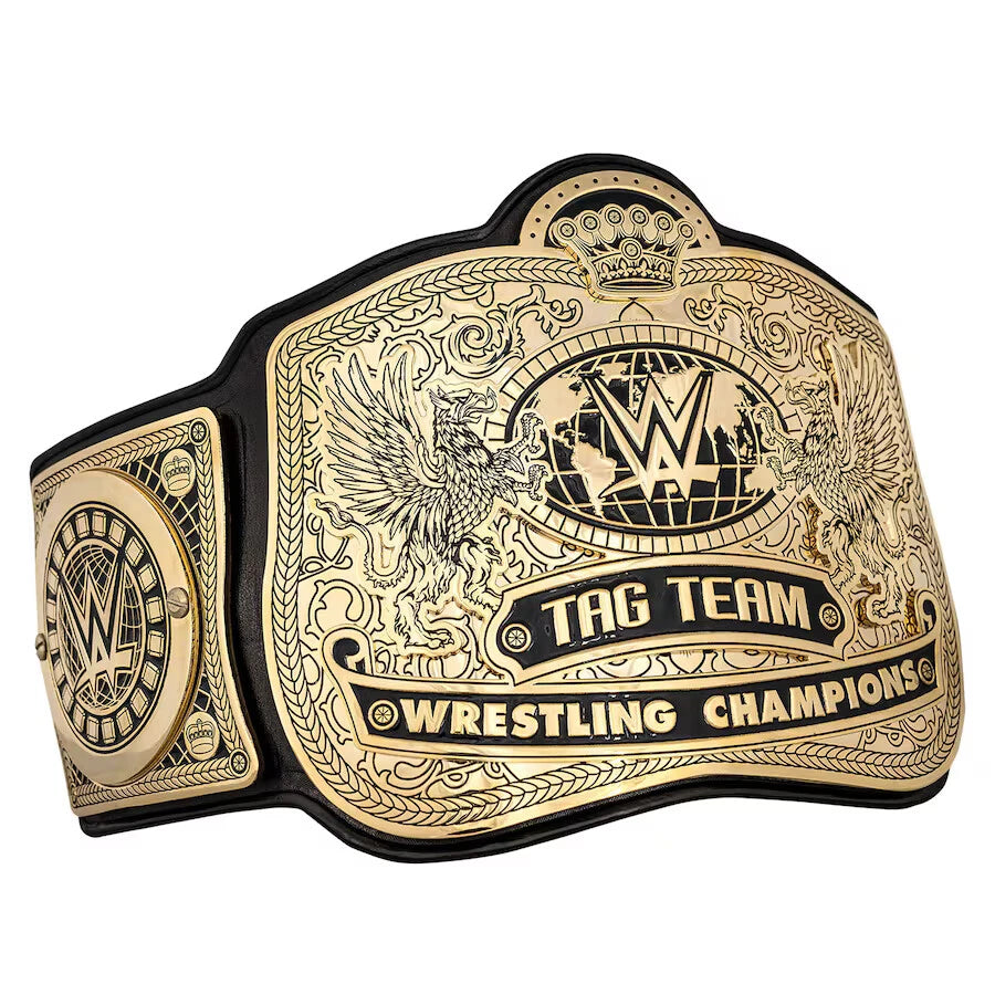 Tag Team Championship Replica Title Belt 2MM Brass