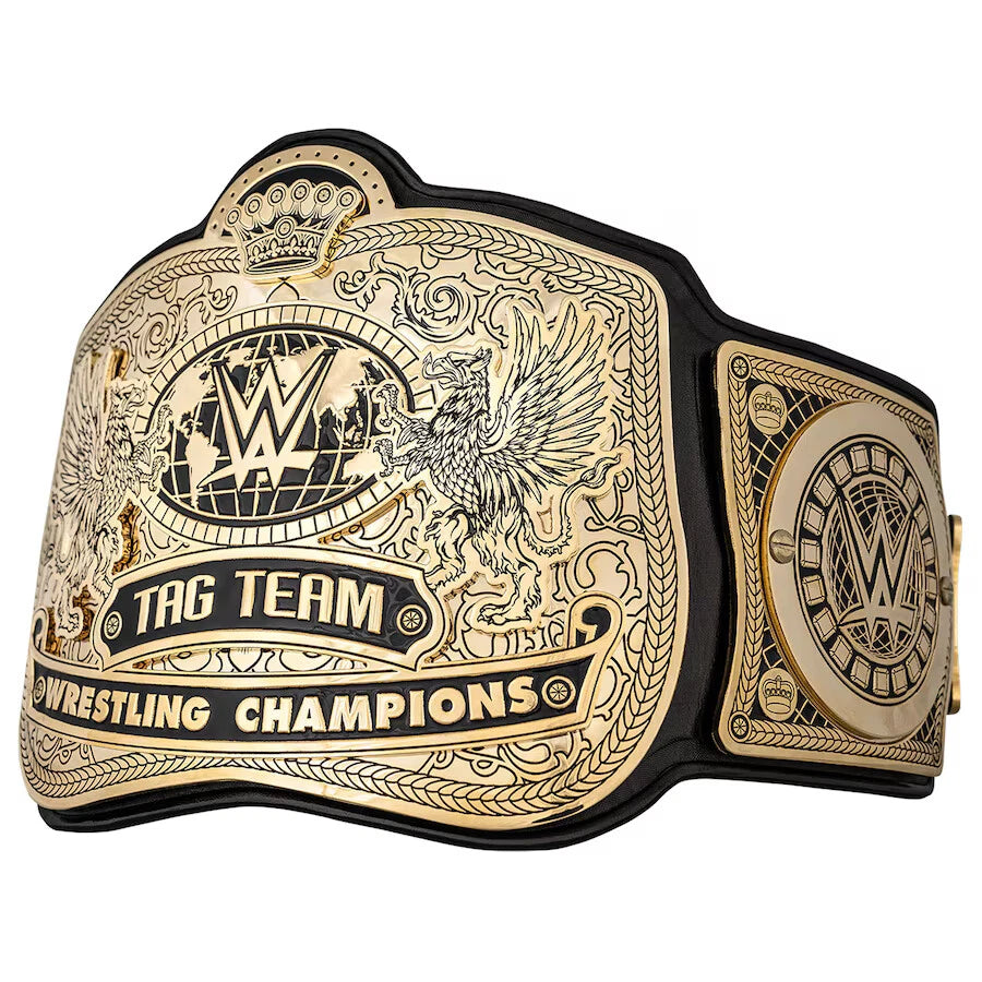 Tag Team Championship Replica Title Belt 2MM Brass