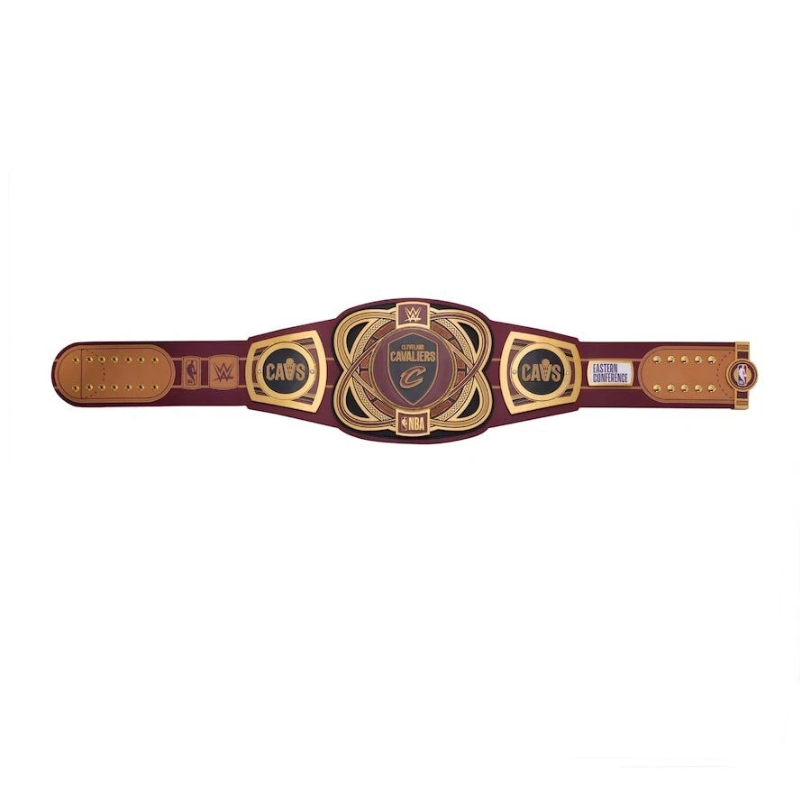 Cleveland Cavaliers NBA 2mm Championship Belt Gold Plated Real Leather
