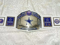 New Superbowl Dallas Cowboys Championship Title Belt Adult Size Leather 2MM Brass