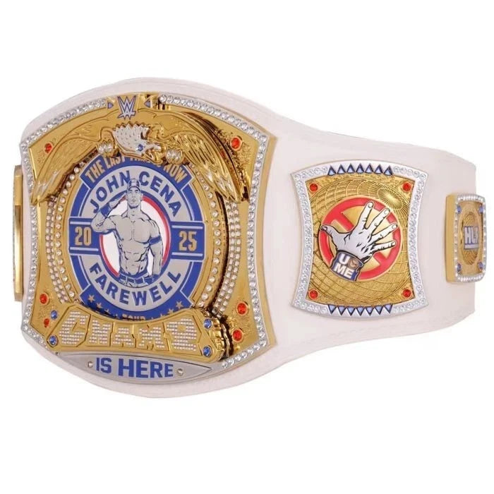 John Cena Farewell Tour 2025 Spinner Championship Replica Title Belts 4MM