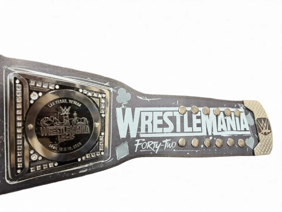 New WrestleMania 42 Replica World Heavyweight Championship Title Belt Brass 2MM