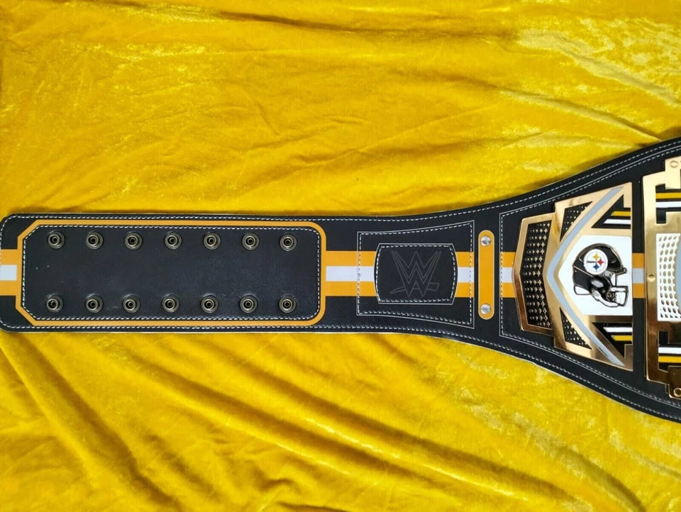 Pittsburgh Steelers Wrestling Championship Belt – Adult Size – 2mm Brass Plates