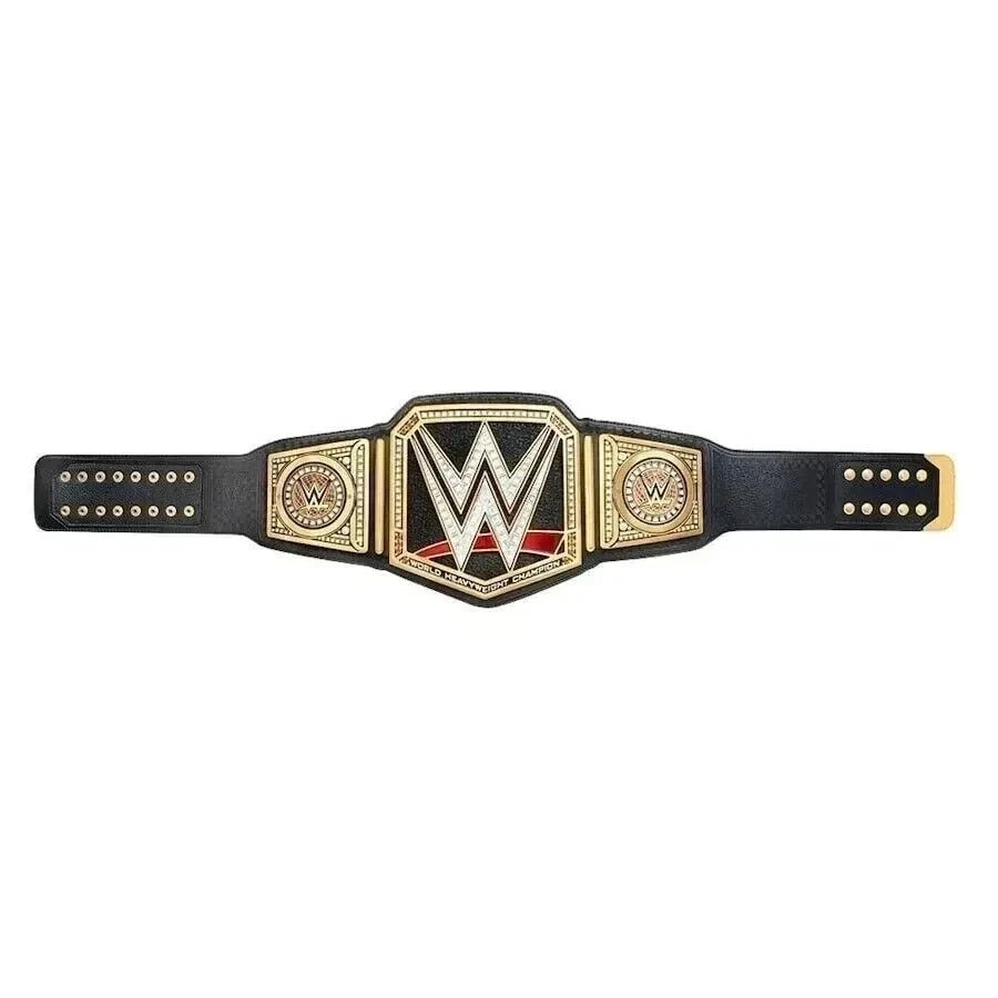 World Heavyweight Championship Replica Title Belt Black Adult Size 6MM