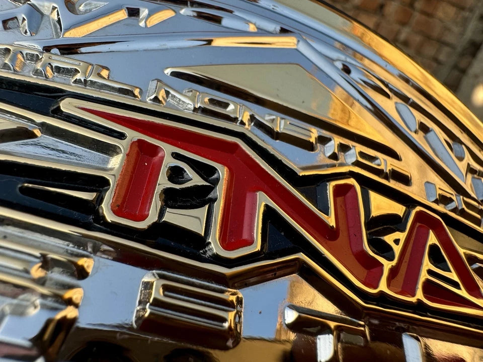 Premium CNC TNA X Division championship Belt,4mm Zinc,Hybrid HD. adult,24k Gold Plated
