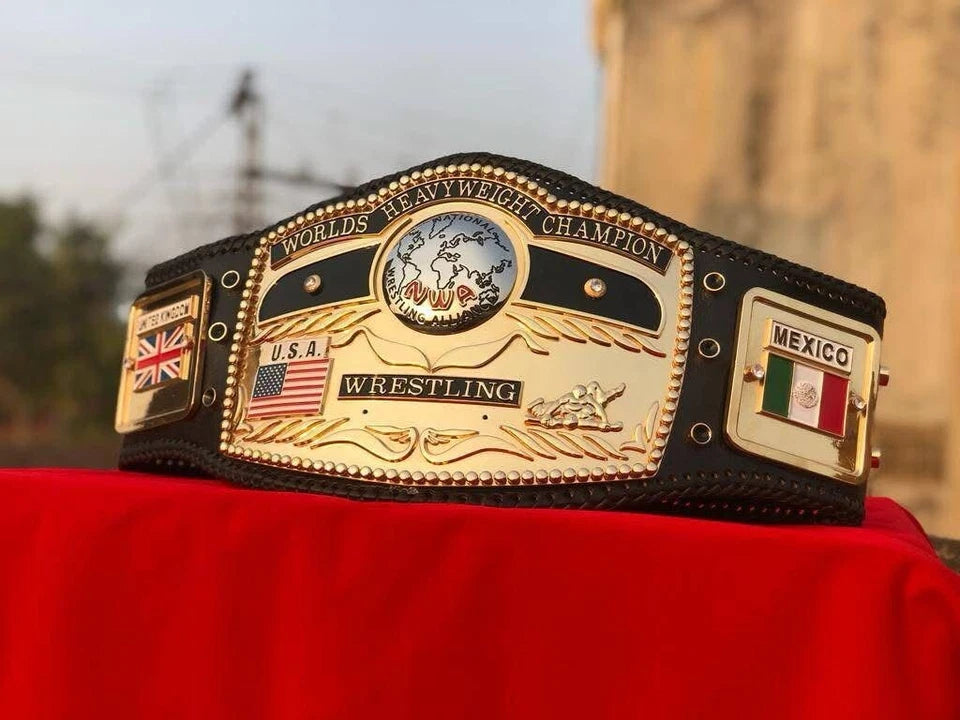 NWA Domed Globe Heavyweight Championship Belt,4mm Zinc,Cnc 3D Engraved