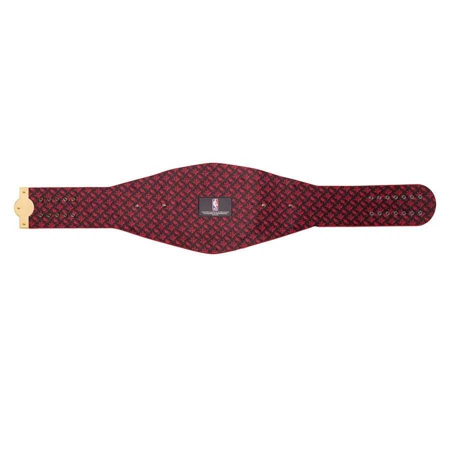 Houston Rockets NBA 2mm Championship Belt Gold Plated Real Leather