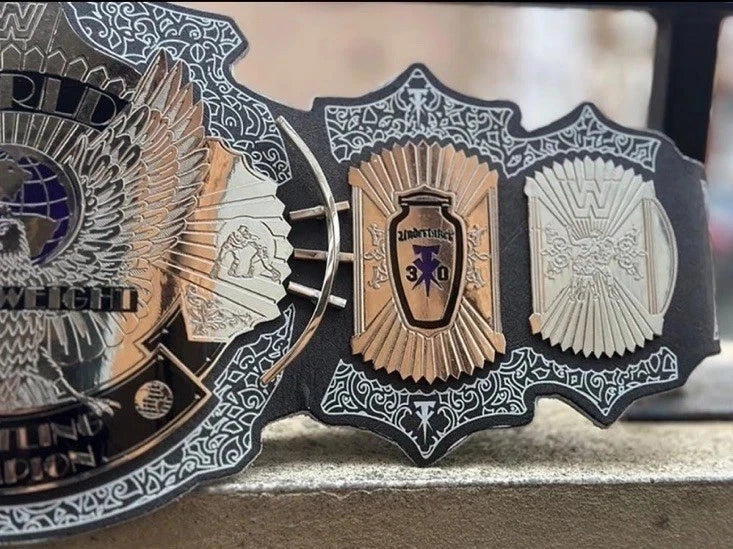 NEW UNDERTAKER 30 YEARS CHAMPIONSHIP REPLICA TITLE BELT 2MM BRASS