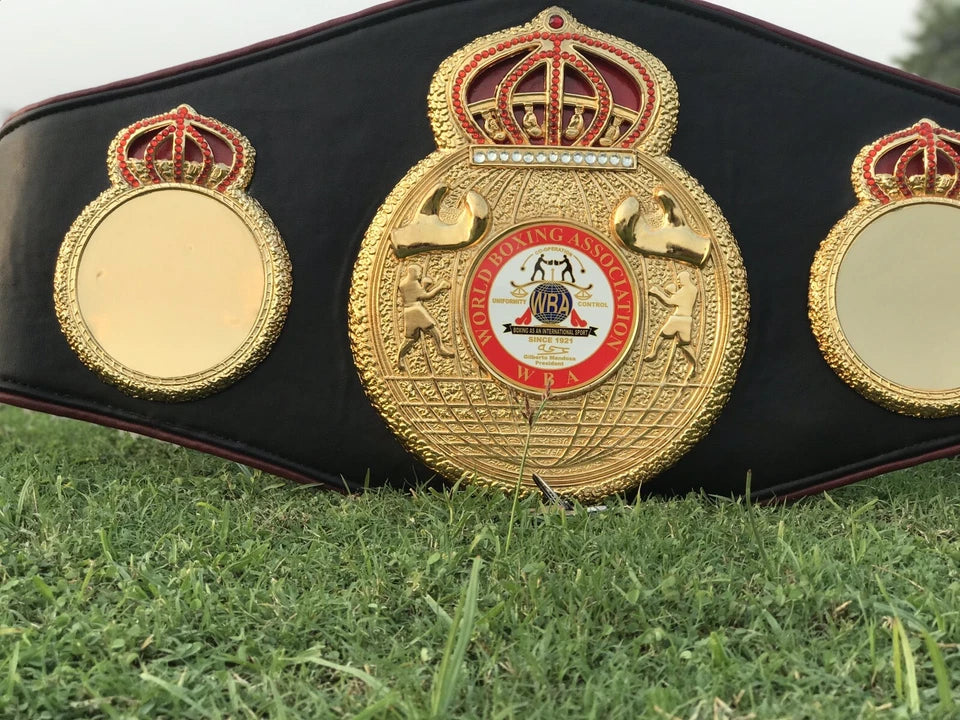 New Style WBA World Boxing Champion leather Belt Replica Adult size
