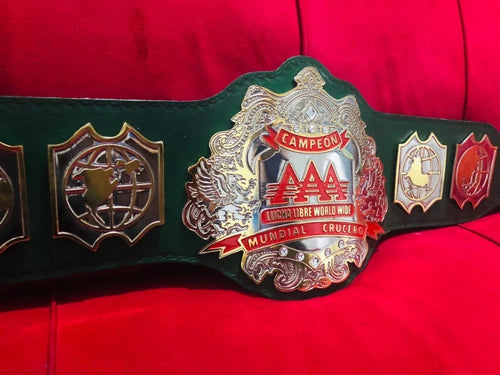 AAA LUCHA LIBRE WORLD WIDE MUNDIAL CRUCERO WRESTLING CHAMPIONSHIP REPLICA BELT 2MM