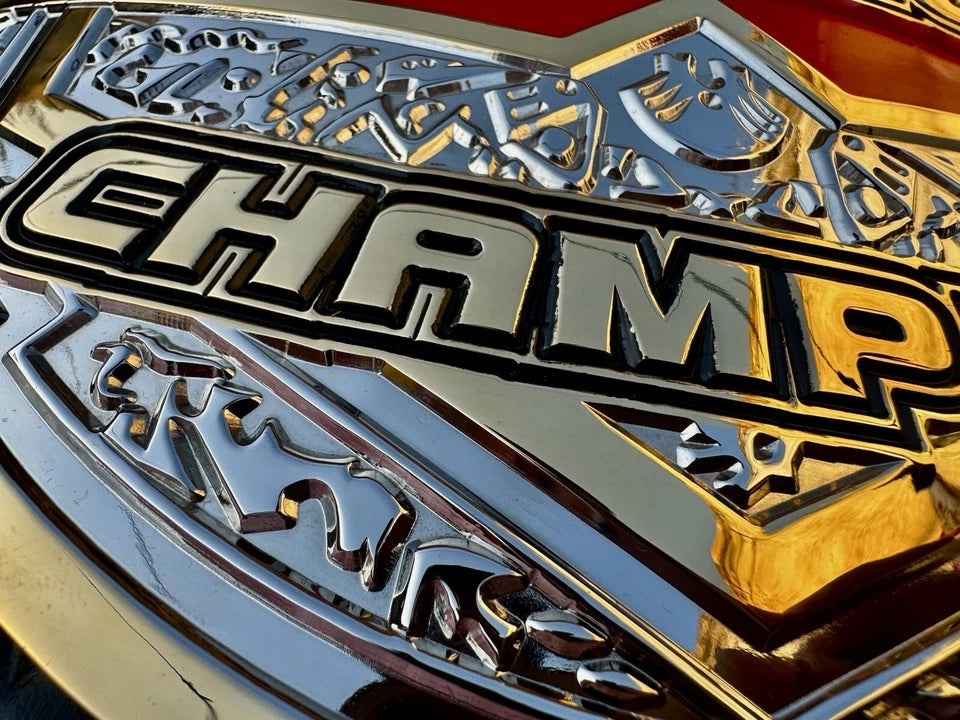 Premium CNC TNA X Division championship Belt,4mm Zinc,Hybrid HD. adult,24k Gold Plated