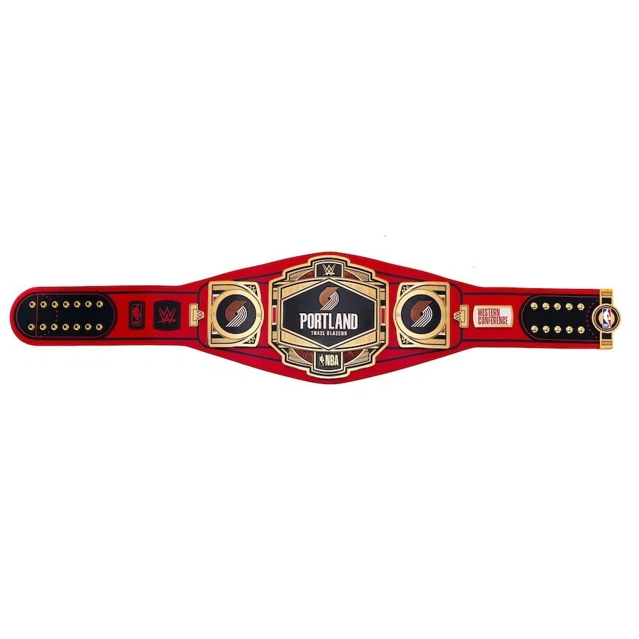 Portland Trail Blazers NBA 2mm Championship Belt Gold Plated Real Leather