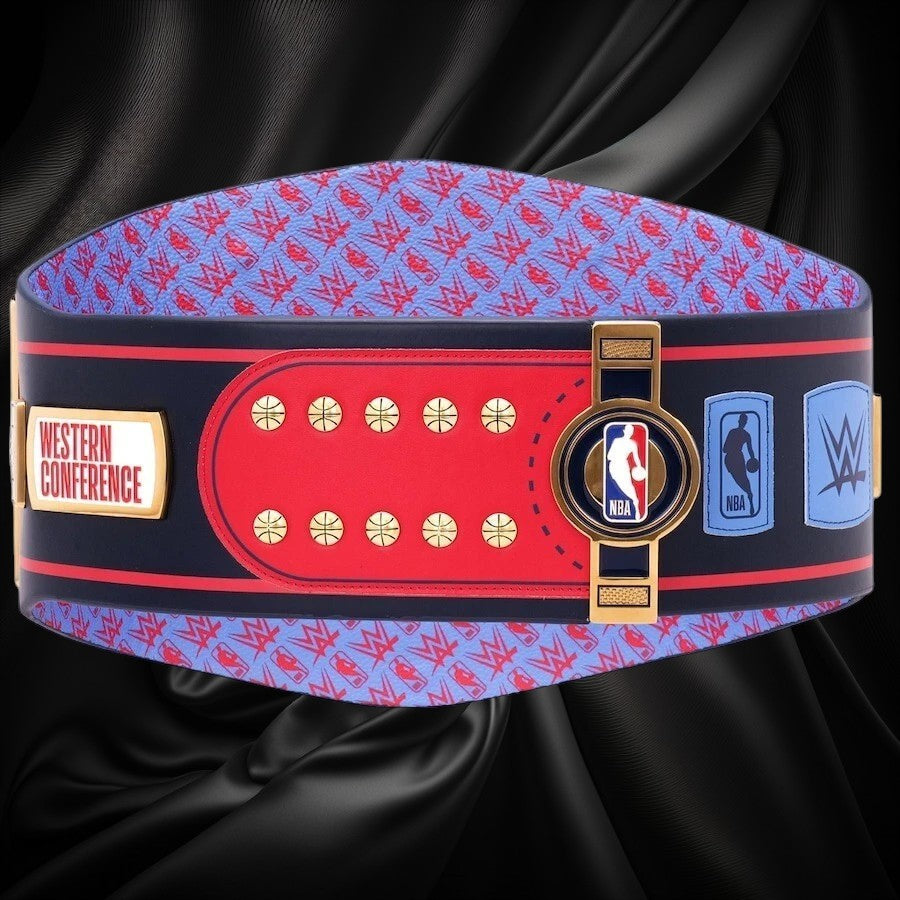 Los Angeles Clippers NBA 2mm Championship Belt Gold Plated Real Leather