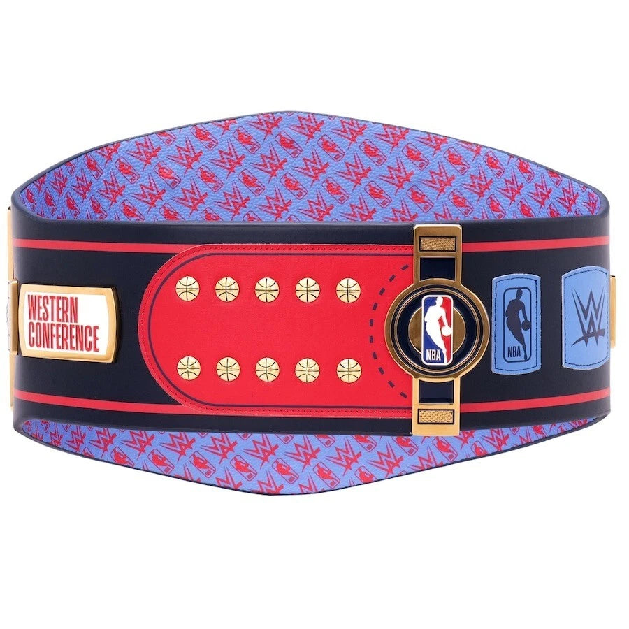 Los Angeles Clippers NBA 2mm Championship Belt Gold Plated Real Leather