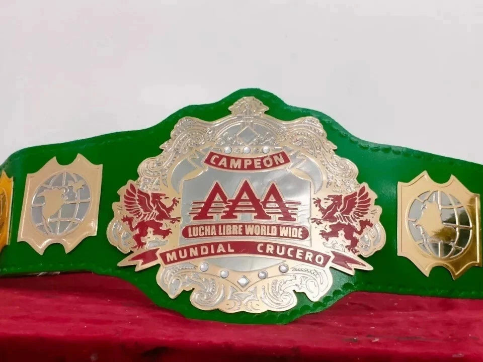 AAA LUCHA LIBRE WORLD WIDE MUNDIAL CRUCERO WRESTLING CHAMPIONSHIP REPLICA BELT 4MM