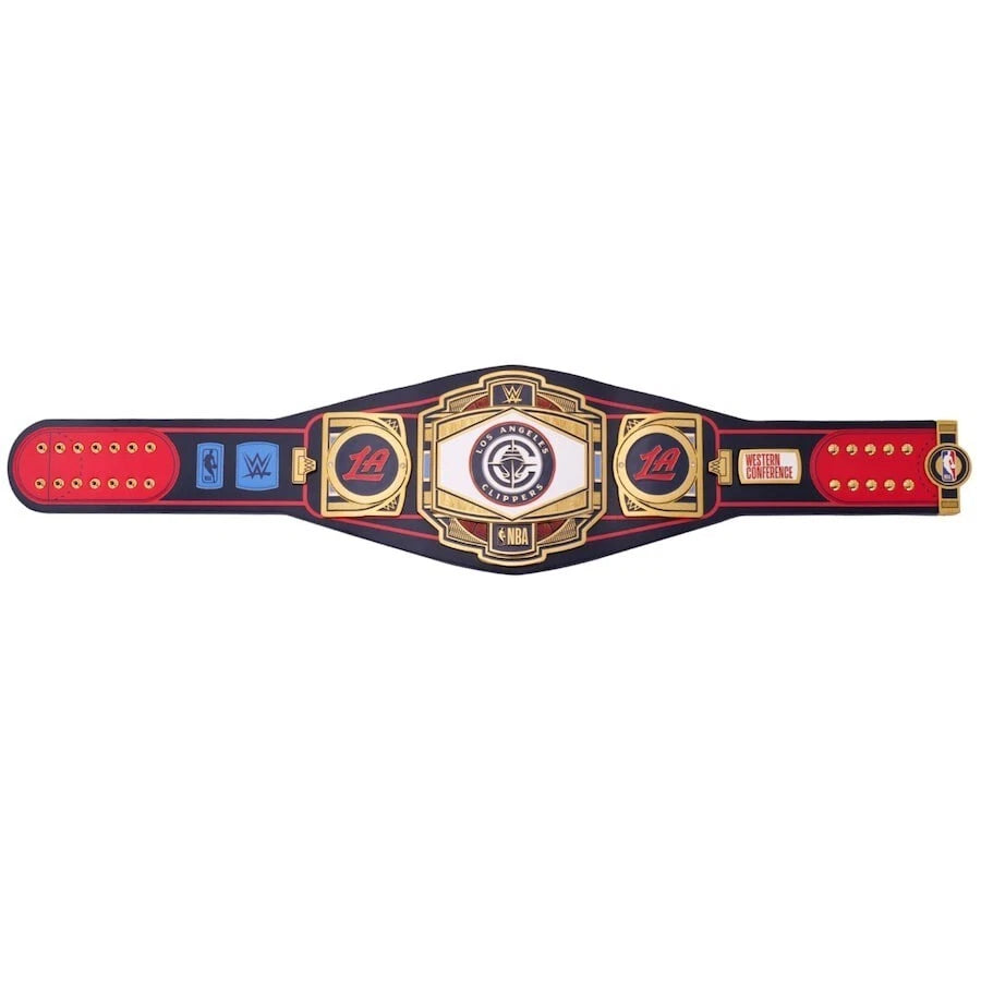 Los Angeles Clippers NBA 2mm Championship Belt Gold Plated Real Leather