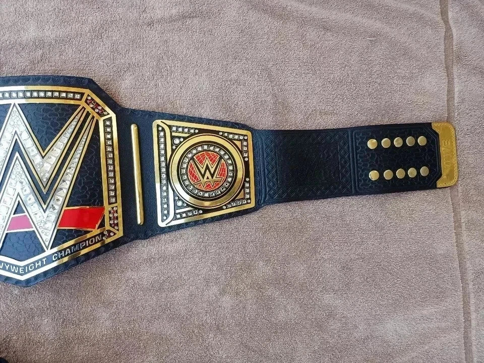 The World Heavyweight Championship Replica Title Belt Adult Size 2MM Brass Plates