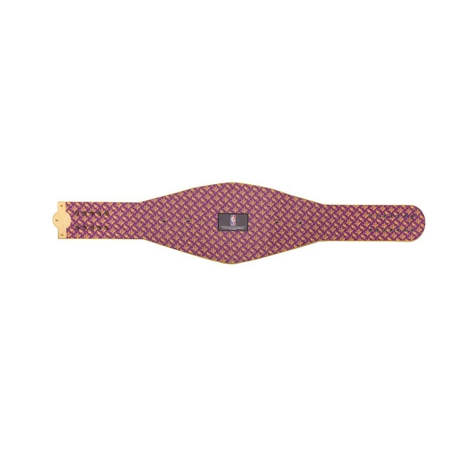 Los Angeles Lakers NBA 2mm Championship Belt Gold Plated Real Leather