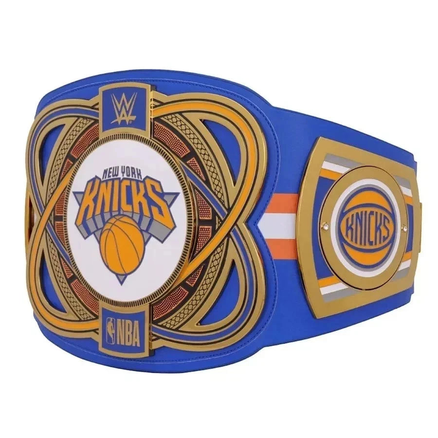 New York Knicks NBA Championship Belt – 2MM Gold Plated with Real Leather Strap