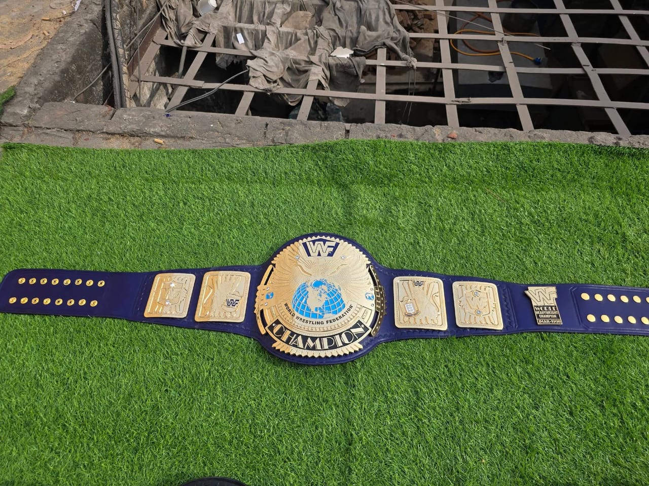 BIG EAGLE ATTITUDE ERA CNC 3D CHAMPIONSHIP BELT 24K Gold Adults Size