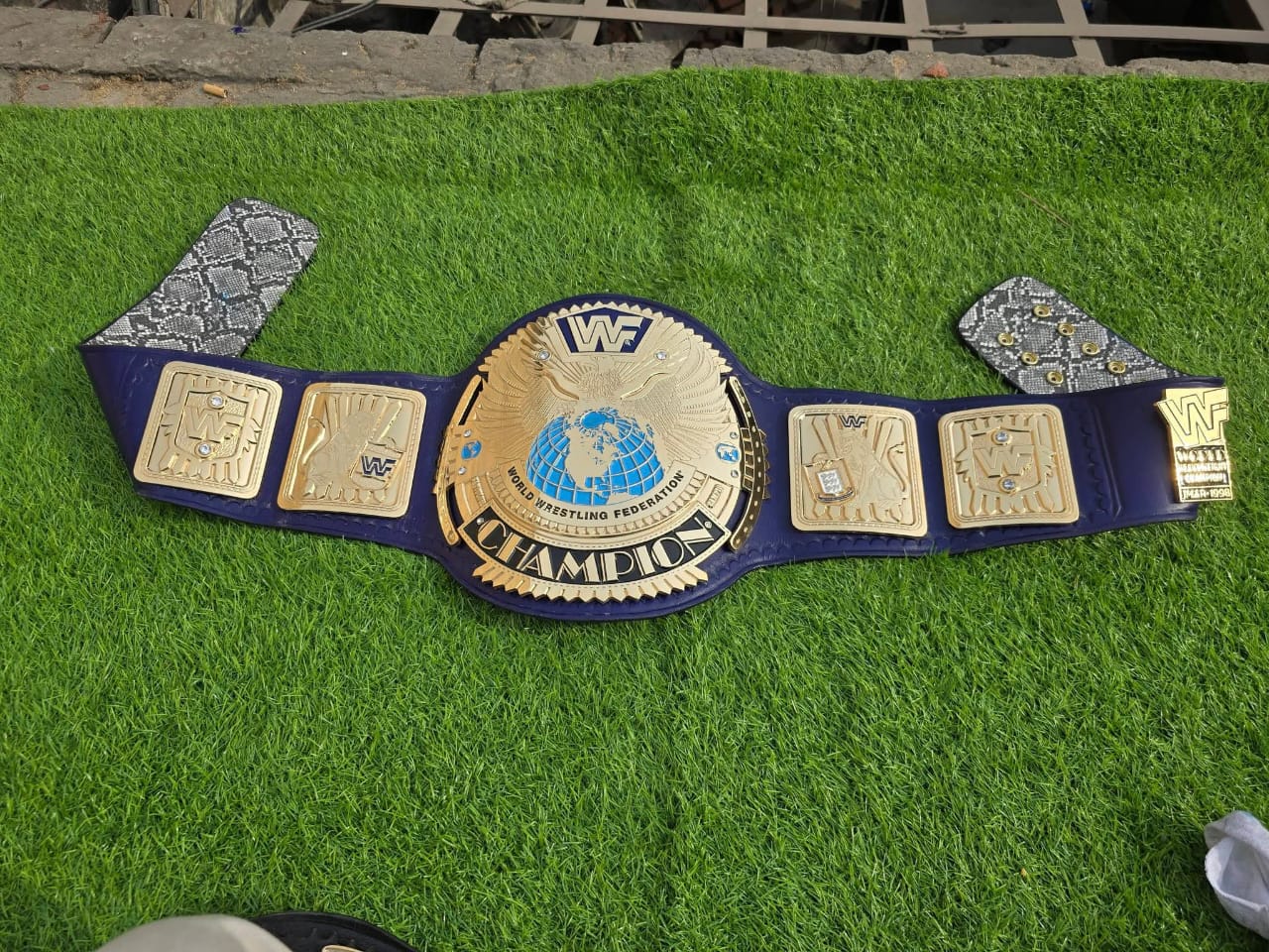 BIG EAGLE ATTITUDE ERA CNC 3D CHAMPIONSHIP BELT 24K Gold Adults Size